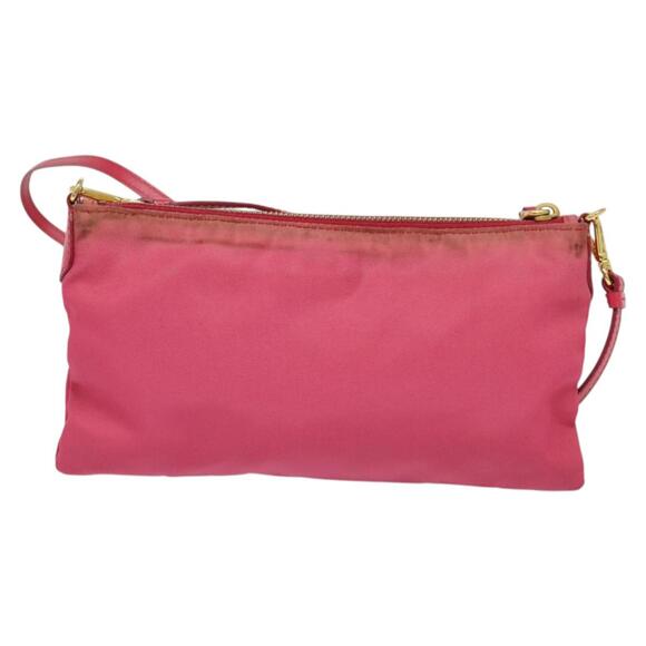 PRADA Shoulder Bag Nylon Pink Gold - Picture 3 of 12